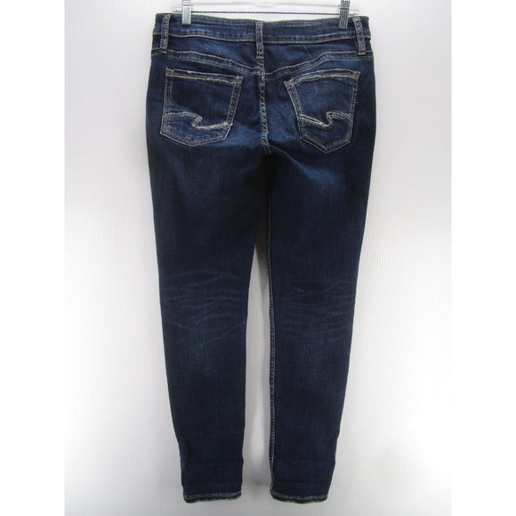 Silver Jeans 28 Boyfriend Western Glove Work Denim Pants Logo 31X31 - Picture 6 of 11